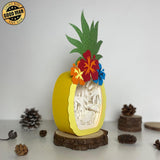 Vacation 2 - Paper Cut Pineapple Light Box File - Cricut File - 14,3x28,7cm - LightBoxGoodMan - LightboxGoodman