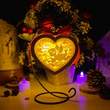 Valentine 5 - 3D Heart Lantern File - Cricut File 1 - LightBoxGoodMan