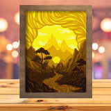 Valley - Paper Cutting Light Box - LightBoxGoodman - LightboxGoodman