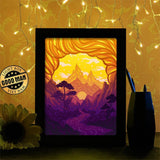 Valley - Paper Cutting Light Box - LightBoxGoodman - LightboxGoodman