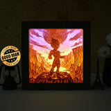 Vegeta - Paper Cut Light Box File - Cricut File - 20x20cm - LightBoxGoodMan - LightboxGoodman