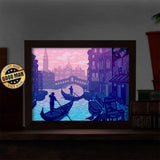 Venice – Paper Cut Light Box File - Cricut File - 8x10 Inches - LightBoxGoodMan - LightboxGoodman