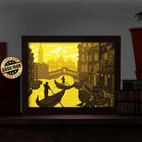 Venice – Paper Cut Light Box File - Cricut File - 8x10 Inches - LightBoxGoodMan - LightboxGoodman