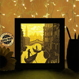 Venice Square - Paper Cutting Light Box - LightBoxGoodman - LightboxGoodman