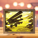 Vintage Plane - Paper Cutting Light Box - LightBoxGoodman - LightboxGoodman