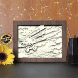 Vintage Plane - Paper Cutting Light Box - LightBoxGoodman - LightboxGoodman