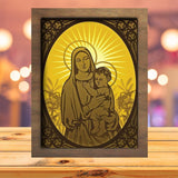 Virgin Mary 1 - Paper Cutting Light Box - LightBoxGoodman - LightboxGoodman