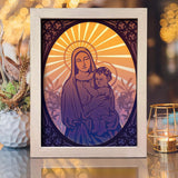 Virgin Mary 2 – Paper Cut Light Box File - Cricut File - 20x26cm - LightBoxGoodMan