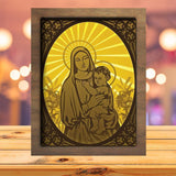 Virgin Mary 2 - Paper Cutting Light Box - LightBoxGoodman