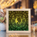 Virgo - 12 Zodiac – Paper Cut Light Box File - Cricut File - 20x20cm - LightBoxGoodMan