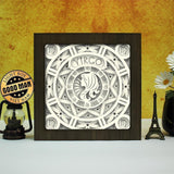 Virgo - 12 Zodiac – Paper Cut Light Box File - Cricut File - 20x20cm - LightBoxGoodMan - LightboxGoodman