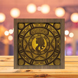 Virgo - 12 Zodiac - Paper Cutting Light Box - LightBoxGoodman