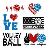 Volleyball - Cricut File - Svg, Png, Dxf, Eps - LightBoxGoodMan