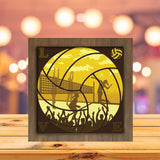 Volleyball - Paper Cutting Light Box - LightBoxGoodman - LightboxGoodman