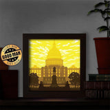 Washington DC – Paper Cut Light Box File - Cricut File - 8x8 inches - LightBoxGoodMan - LightboxGoodman