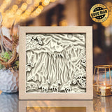 Waterfall 2 - Paper Cut Light Box File - Cricut File - 8x8 inches - LightBoxGoodMan - LightboxGoodman