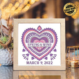 Wedding Anniversary 2 – Personalized Papercut Lightbox File - 8x8" - Cricut File - LightBoxGoodMan - LightboxGoodman