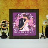 Wedding Poster – Personalized Papercut Lightbox File - 8x8" - Cricut File - LightBoxGoodMan - LightboxGoodman