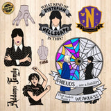 Wednesday Addams 2 - Cricut File - Svg, Png, Dxf, Eps - LightBoxGoodMan - LightboxGoodman