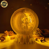 Wednesday Addams - 3D Pop-up Light Box Globe File - Cricut File - LightBoxGoodMan - LightboxGoodman