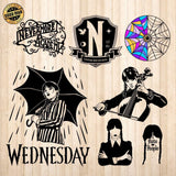 Wednesday Addams - Cricut File - Svg, Png, Dxf, Eps - LightBoxGoodMan - LightboxGoodman