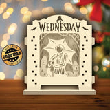 Wednesday Addams - Pop-up Light Box File - Cricut File - LightBoxGoodMan - LightboxGoodman