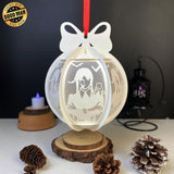 Wednesday - Globe Lantern File - Cricut File - LightBoxGoodMan - LightboxGoodman