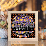 Welcome Halloween 2 - Paper Cut Light Box File - Cricut File - 20x20cm - LightBoxGoodMan