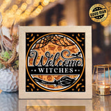 Welcome Halloween 2 - Paper Cut Light Box File - Cricut File - 20x20cm - LightBoxGoodMan - LightboxGoodman