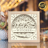 Welcome Halloween 2 - Paper Cut Light Box File - Cricut File - 20x20cm - LightBoxGoodMan - LightboxGoodman