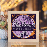 Welcome Halloween 3 - Paper Cut Light Box File - Cricut File - 20x20cm - LightBoxGoodMan