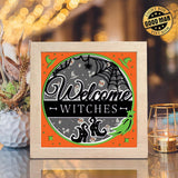 Welcome Halloween 3 - Paper Cut Light Box File - Cricut File - 20x20cm - LightBoxGoodMan - LightboxGoodman