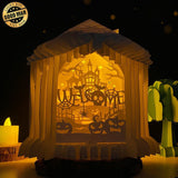 Welcome Halloween - House Pop-Up File - Cricut File - LightBoxGoodMan - LightboxGoodman