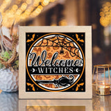 Welcome Halloween - Paper Cut Light Box File - Cricut File - 20x20cm - LightBoxGoodMan - LightboxGoodman