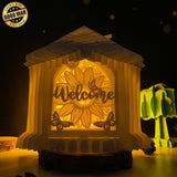 Welcome - House Pop-Up File - Cricut File - LightBoxGoodMan - LightboxGoodman