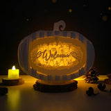 Welcome Skeletons - 3D Pop-up Light Box Pumpkin File - Cricut File - LightBoxGoodMan