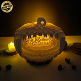 Welcome Skeletons - 3D Pop-up Light Box Pumpkin File - Cricut File - LightBoxGoodMan - LightboxGoodman