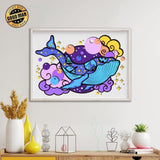 Whale - Paper 3D Layered File - Cricut File - 20x29cm - LightBoxGoodMan - LightboxGoodman