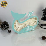 Whale - Whale Papercut Lightbox File - 8x6.25" - Cricut File - LightBoxGoodMan - LightboxGoodman