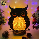 Witch 2 - Paper Cut Owl Light Box File - Cricut File - 25x20 cm - LightBoxGoodMan - LightboxGoodman