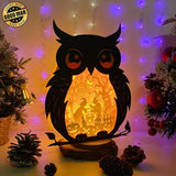 Witch 2 - Paper Cut Owl Light Box File - Cricut File - 25x20 cm - LightBoxGoodMan - LightboxGoodman