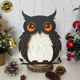 Witch 2 - Paper Cut Owl Light Box File - Cricut File - 25x20 cm - LightBoxGoodMan - LightboxGoodman