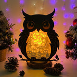 Witch - Paper Cut Owl Light Box File - Cricut File - 25x20 cm - LightBoxGoodMan