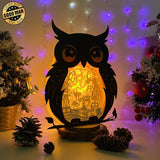 Witch - Paper Cut Owl Light Box File - Cricut File - 25x20 cm - LightBoxGoodMan - LightboxGoodman