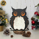 Witch - Paper Cut Owl Light Box File - Cricut File - 25x20 cm - LightBoxGoodMan - LightboxGoodman