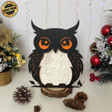 Witch - Paper Cut Owl Light Box File - Cricut File - 25x20 cm - LightBoxGoodMan - LightboxGoodman