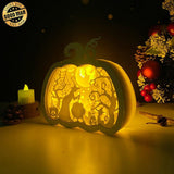 Witch - Paper Cut PumpKin Light Box File - Cricut File - 16.6x17.5 cm - LightBoxGoodMan - LightboxGoodman