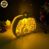 Witch - Paper Cut PumpKin Light Box File - Cricut File - 16.6x17.5 cm - LightBoxGoodMan - LightboxGoodman