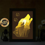 Wolf 1 – Paper Cut Light Box File - Cricut File - 8x10 inches - LightBoxGoodMan - LightboxGoodman