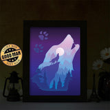 Wolf 1 – Paper Cut Light Box File - Cricut File - 8x10 inches - LightBoxGoodMan - LightboxGoodman